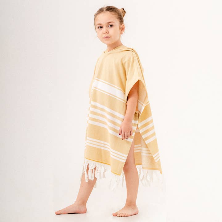 Kikoya – Großhandel Poncho-Handtuch – Kinder & Baby – Kapuzenponcho Surf-Wechsel-Badetuch mit Frotteerückseite4