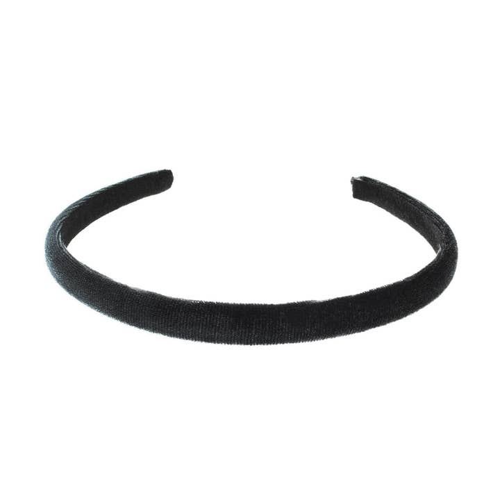 Topkids Accessories - Wholesale Fashion Headband - Women's - 2pc 1cm/0.4" Thin Velvet Hair Bands Headbands Alice Bands Head Bands Hair Accessories Hair Styling Accessories Women's Fashion Headbands Girls Fashion25