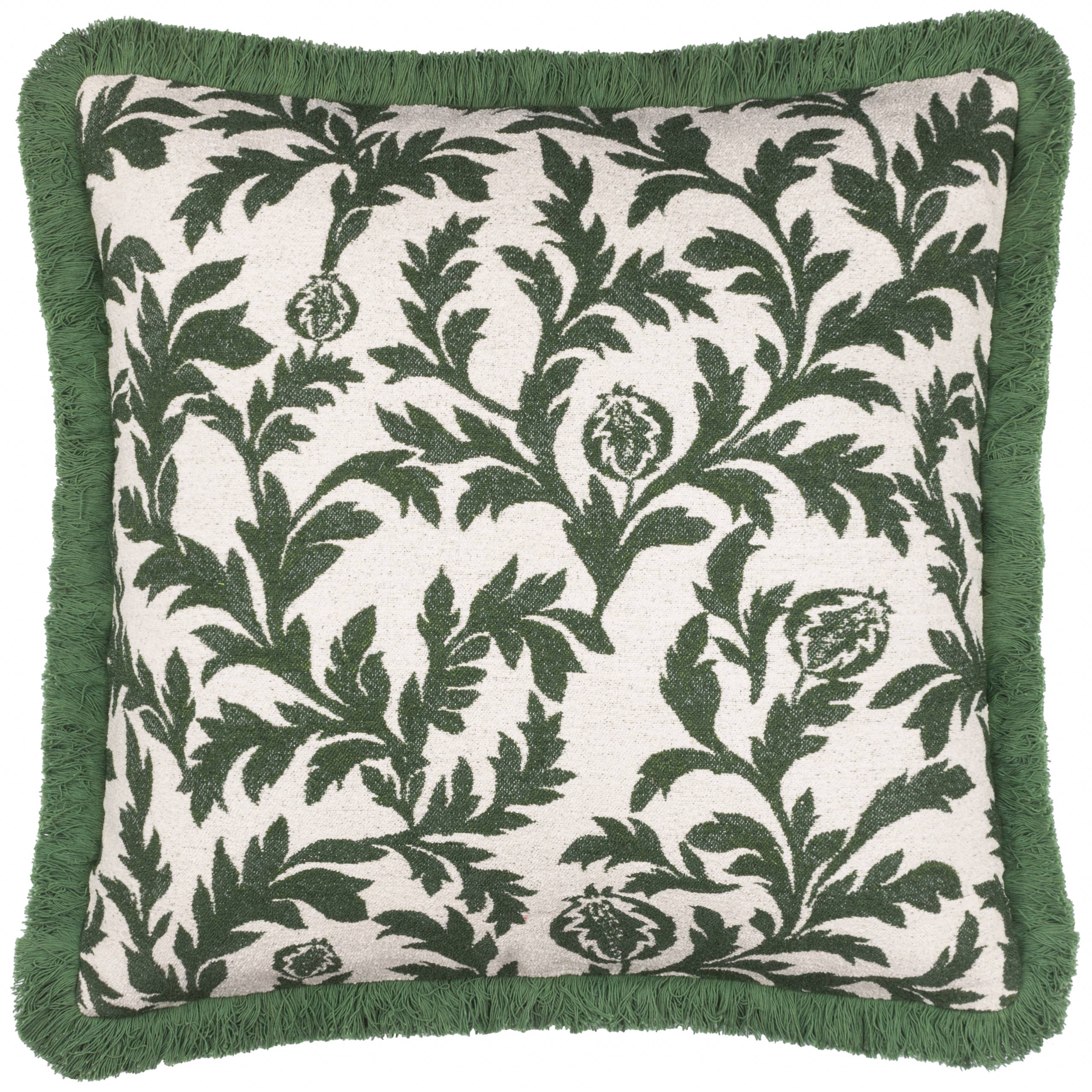 Vert Coussin Jacquard Hedera Vert en vente sur Faire1