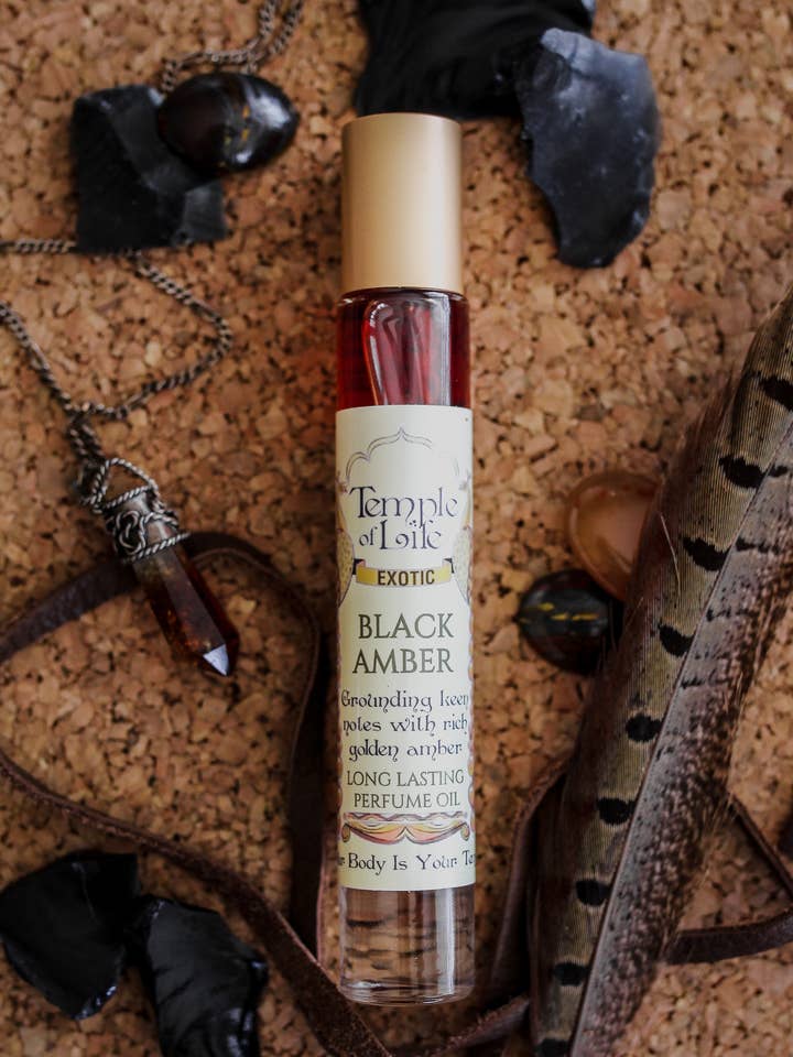 Exotische Parfumolie | Zwarte Amber | Herengeur voor wholesale door Temple of Life Oils & Perfumes