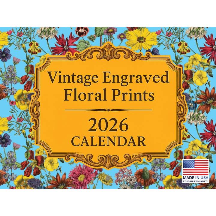 Vintage Floral Botanical Calendar 2026 for wholesale by 2026 Calendars