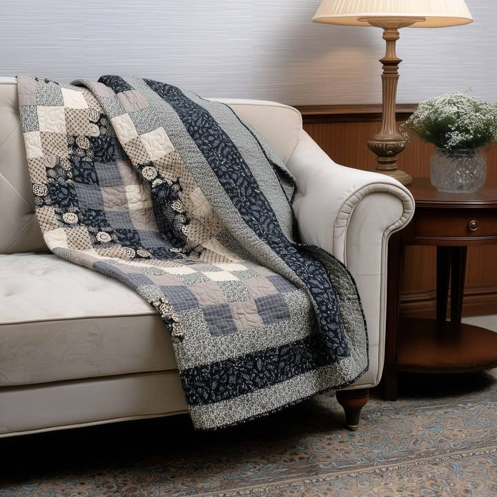 Lexington Trip Cotton Pieced Throw for wholesale by Donna Sharp