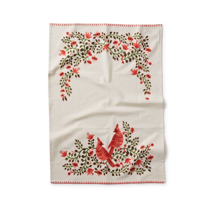 Cardinals Tea Towel for wholesale by Rifle Paper Co