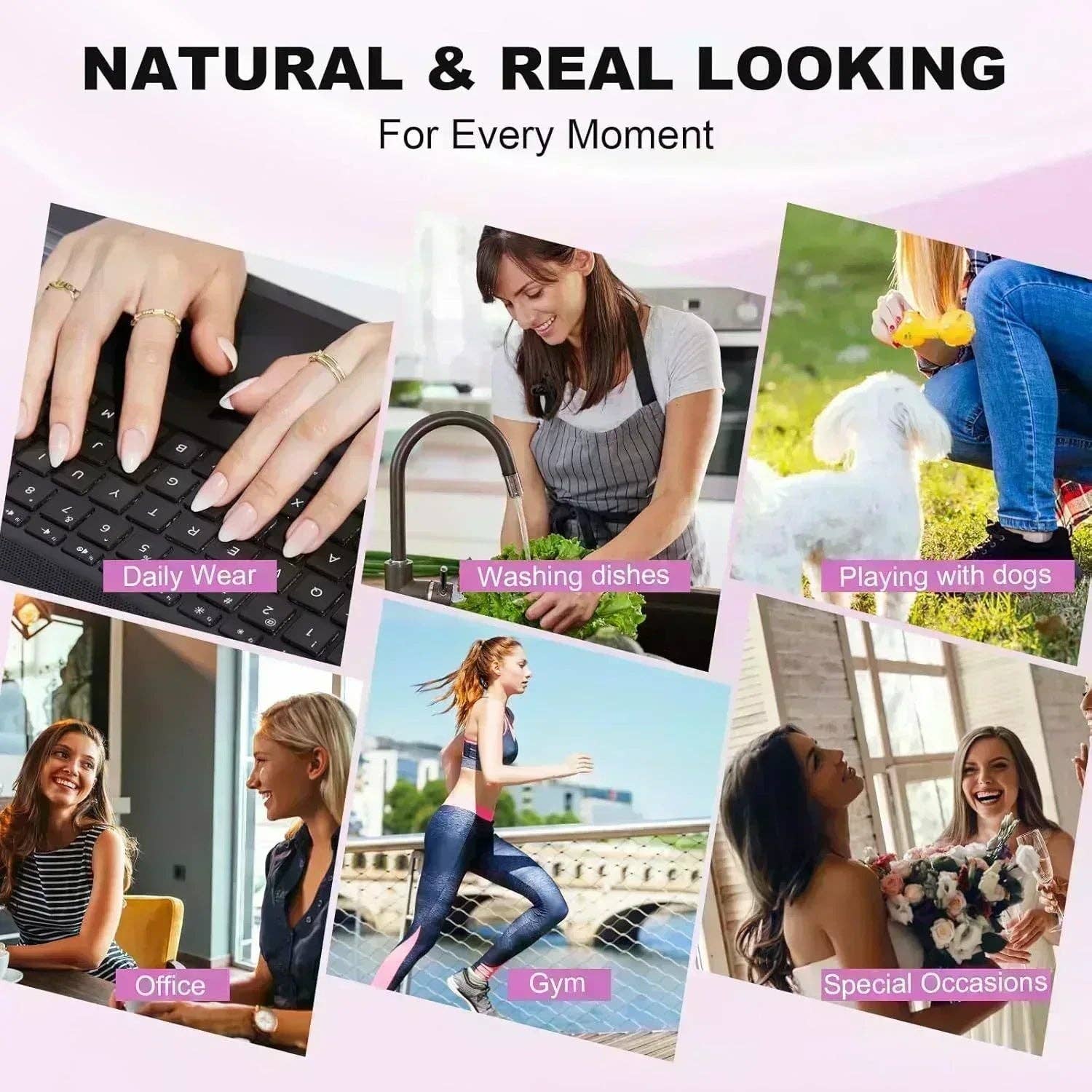 VIAI Beauty - Wholesale Press-On/Fake Nails - Aurora Cat Eye Almond Nails - Press On Nails | Long Lasting & Reusable3