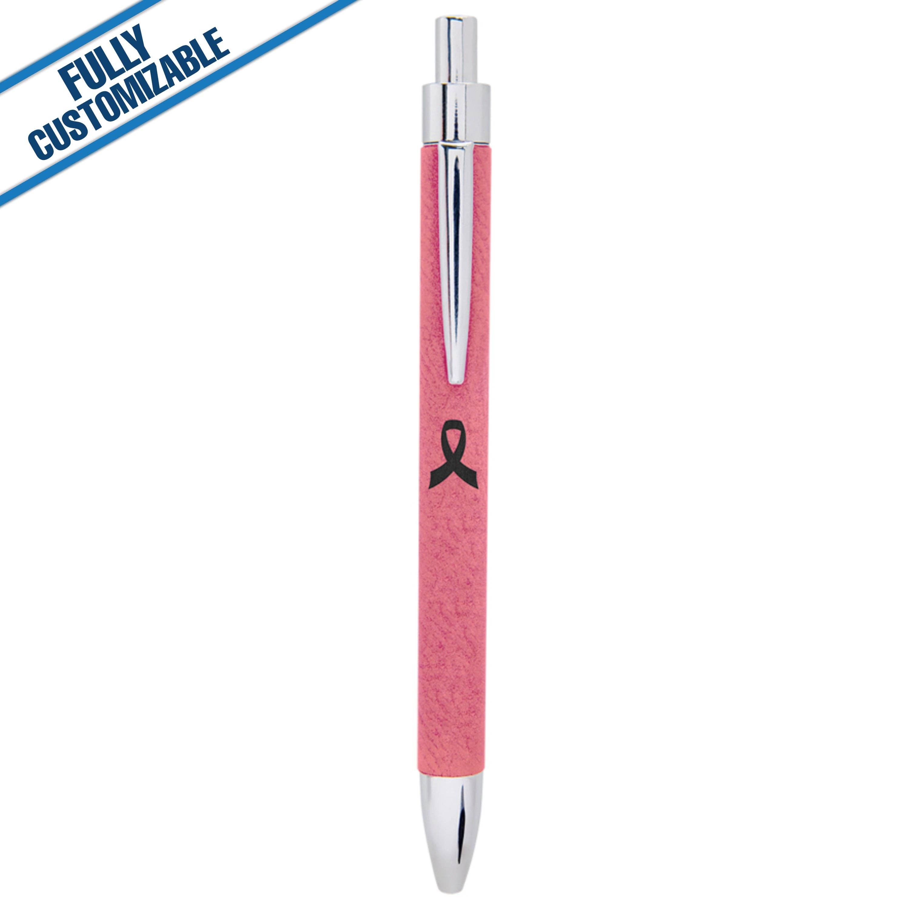 GiftWorksPlus - Vente Stylos - Stylo en similicuir gravé - Entièrement personnalisable7