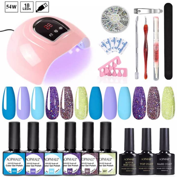 NIA'S BEAUTY BAR L.L.C. - Wholesale Nailcare Set - PROFESSIONAL GEL POLISH LED NAIL DRYER LAMP KIT4