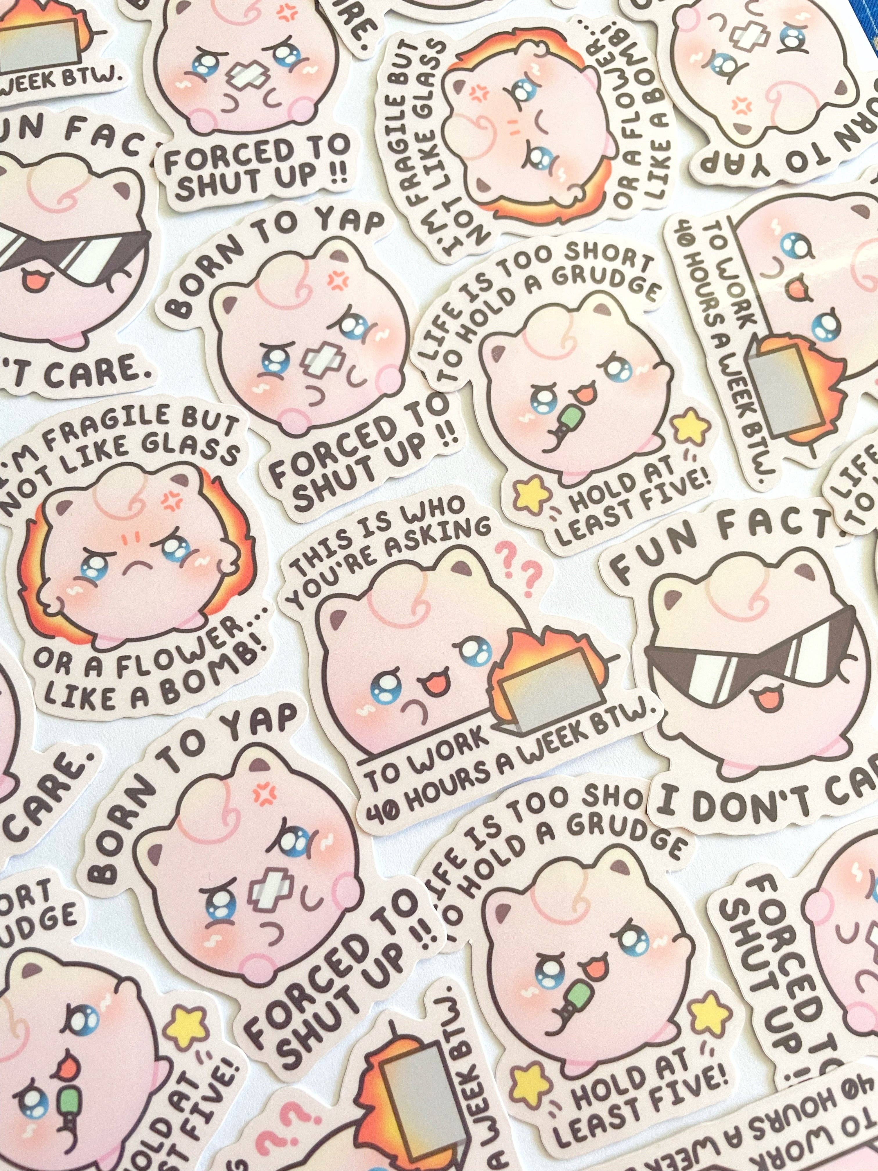 Gelly Roise - Wholesale Sticker - Jigglypuff Waterproof Stickers7