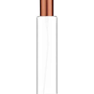 Best Bottles - Wholesale Spray Bottle - Cylinder Clear Bottle with Spray Pump-100ml(Multiple Caps)