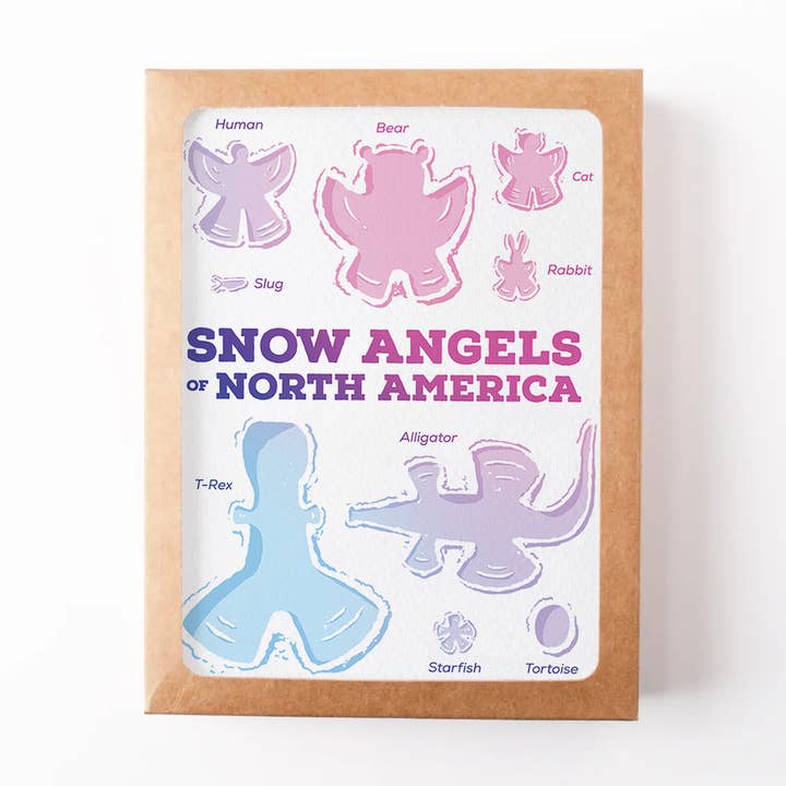 Coffret Cadeau de Noël "Anges de Neige" pour la vente par Semi Sweet Press