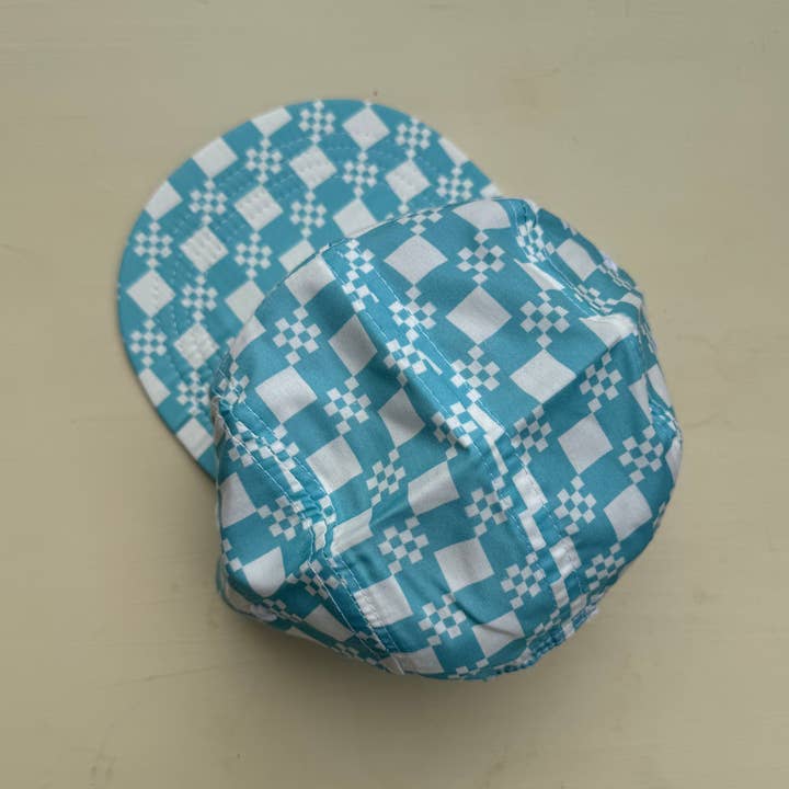 Twill & Pine 🇨🇦 - Wholesale Baseball Cap - Kids - The Blue Check - Baby & Kid's Five Panel Hat