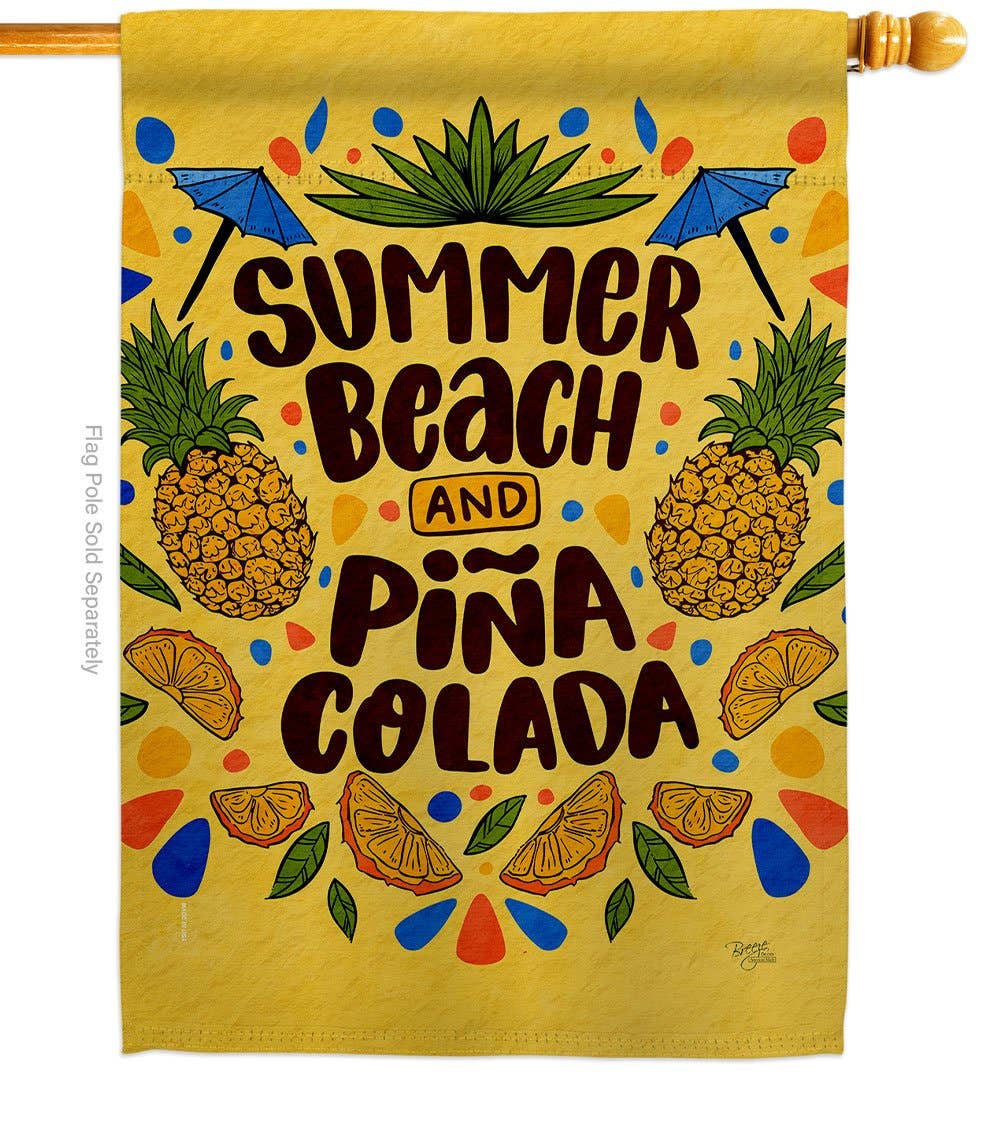 Two Group Flag Co – wholesale Flagga – Sommar Pina Colada Drycker Cocktail Frukt Dekor1