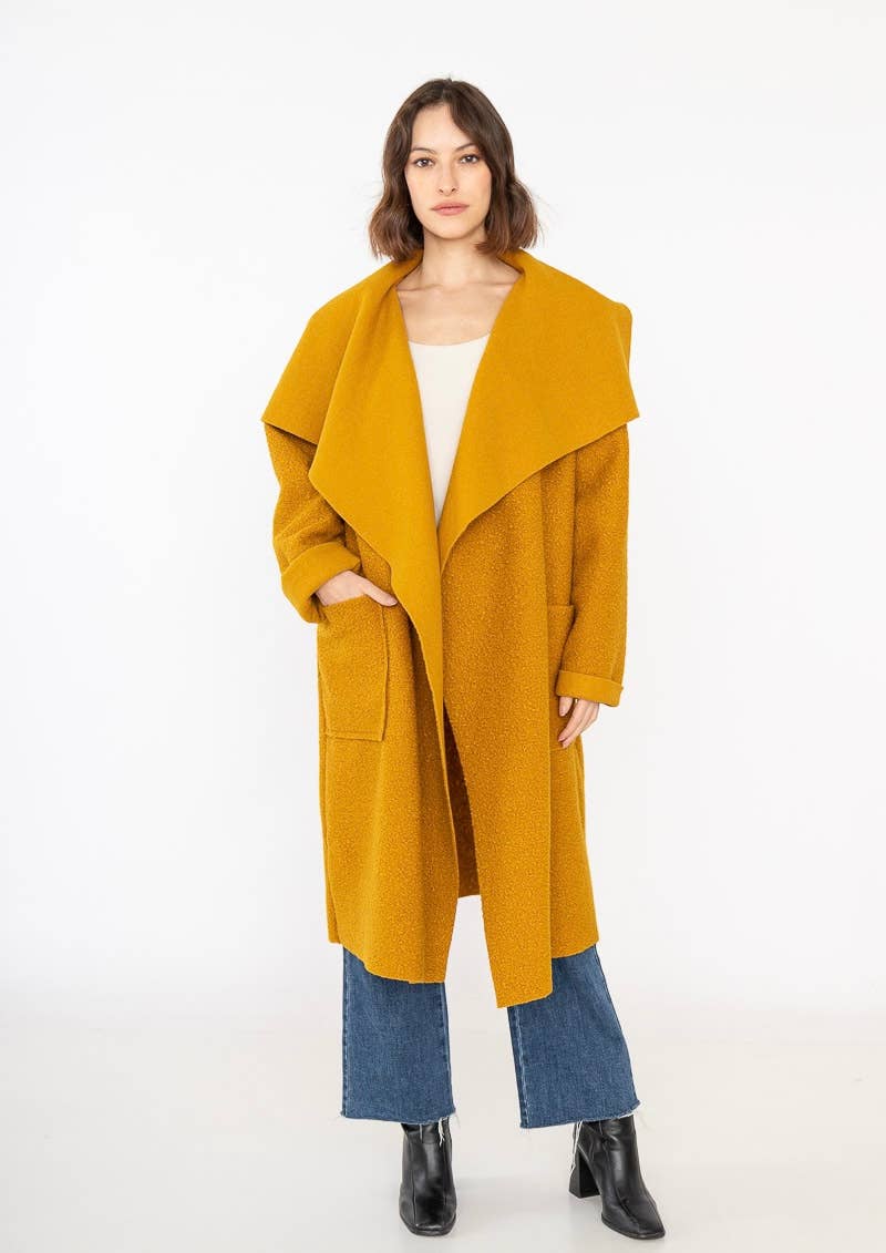 LINEN & COTTON HOUSE - Vente Manteau – femme - VESTE BOUCLETTE MATIERE RESPONSABLE + SIZE  35122 69