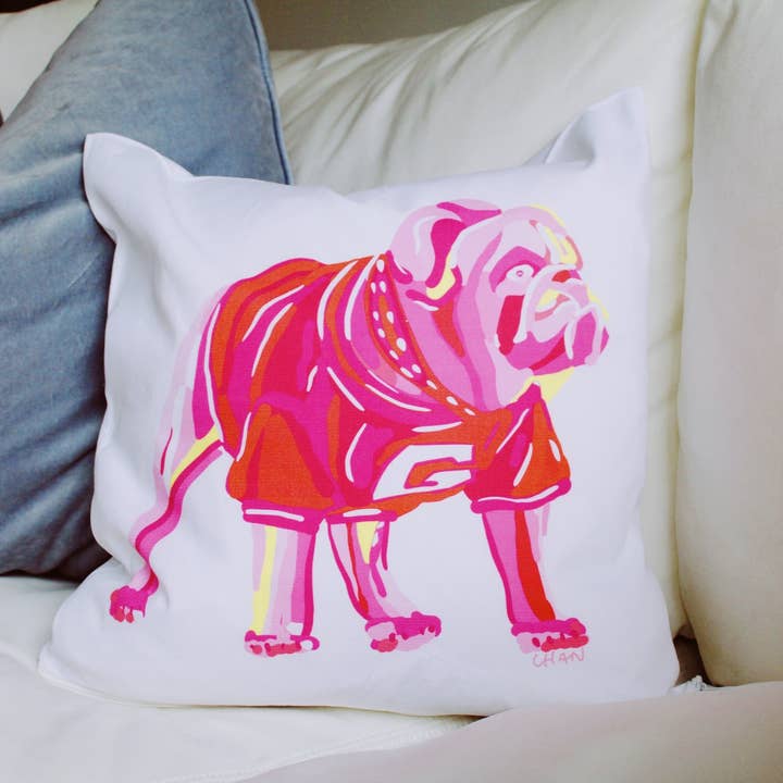 The Pink Dawg Pillow for wholesale by chanartchanart