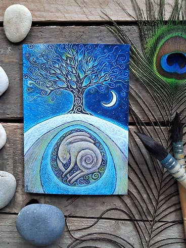 Hidden Songs Greetings Card for wholesale by Hannah Willow Art