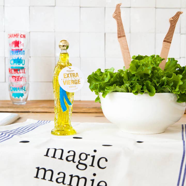 Magic Mamie Family Tea Towel for wholesale by Pied De Poule