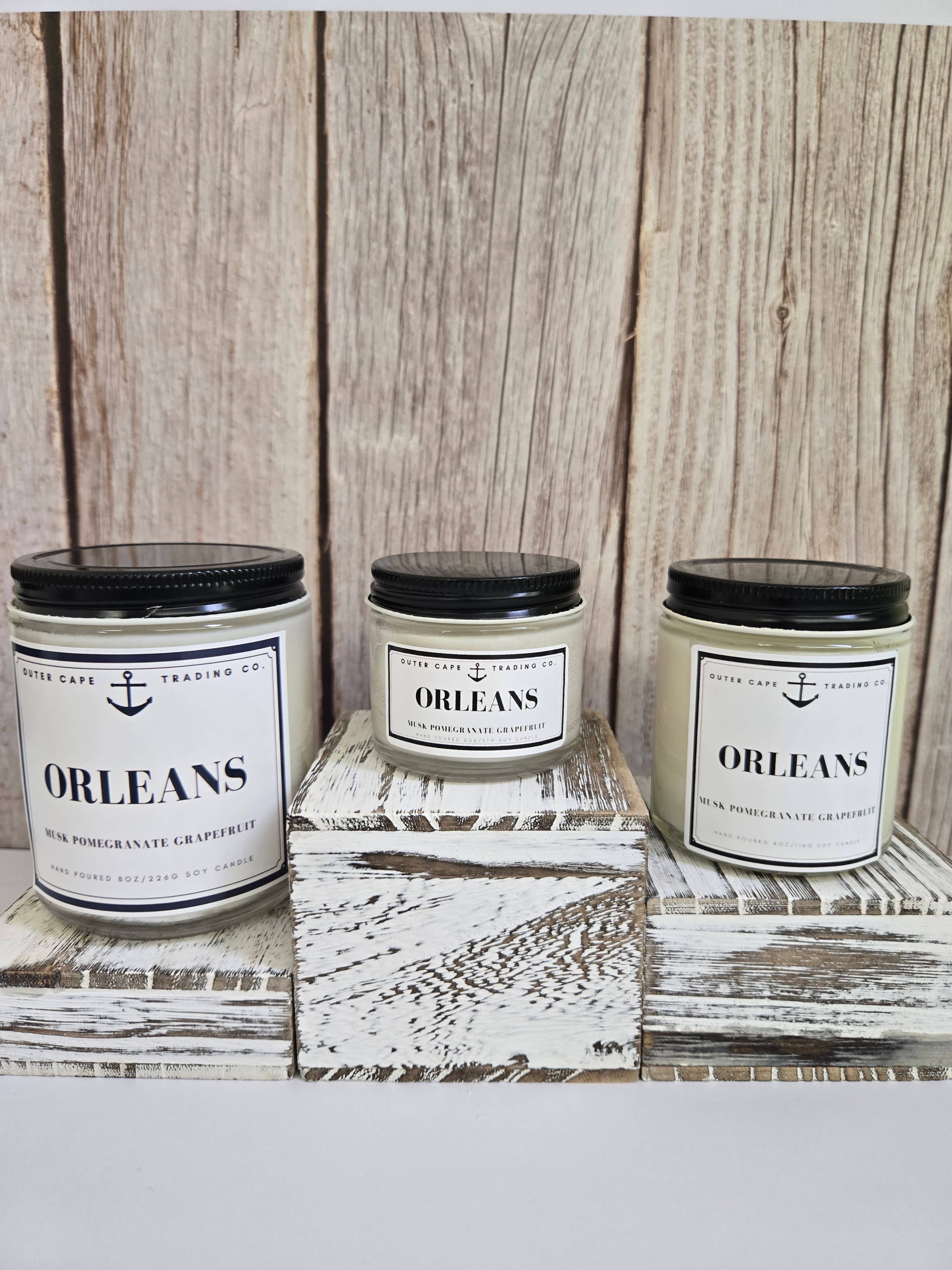 Outer Cape Trading Company - Wholesale Jar/Filled Candle - Orleans Cape Cod Soy Wax Crackling Wooden Wick Candle bulk wholesale 6