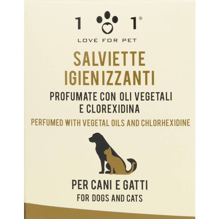 Linea 101 SRL - Wholesale Pet grooming aid – Dog - Sanitizing Wipes With Chlorhexidine Pcs 250