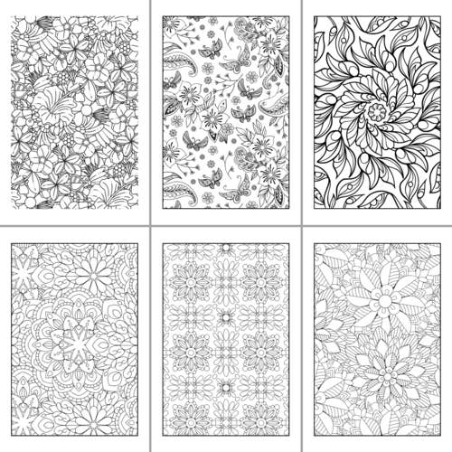 ColorFall Editions - Vendita all'ingrosso Libro da colorare - Adulti - Libro da colorare di fiori geometrici per adulti