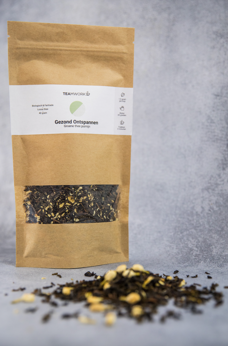 TEAmwork Tea - Wholesale Loose Tea - Healthy Relaxing Jasmine Loose Tea 40 gram1