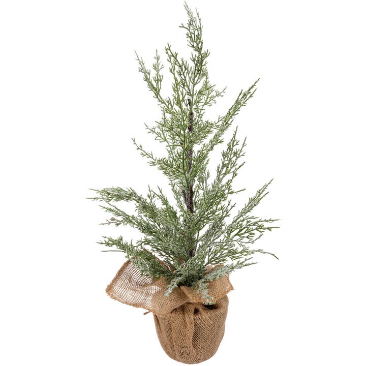 Primitives by Kathy - Wholesale Artificial Christmas Tree - Potted Cedar Medium Tree2