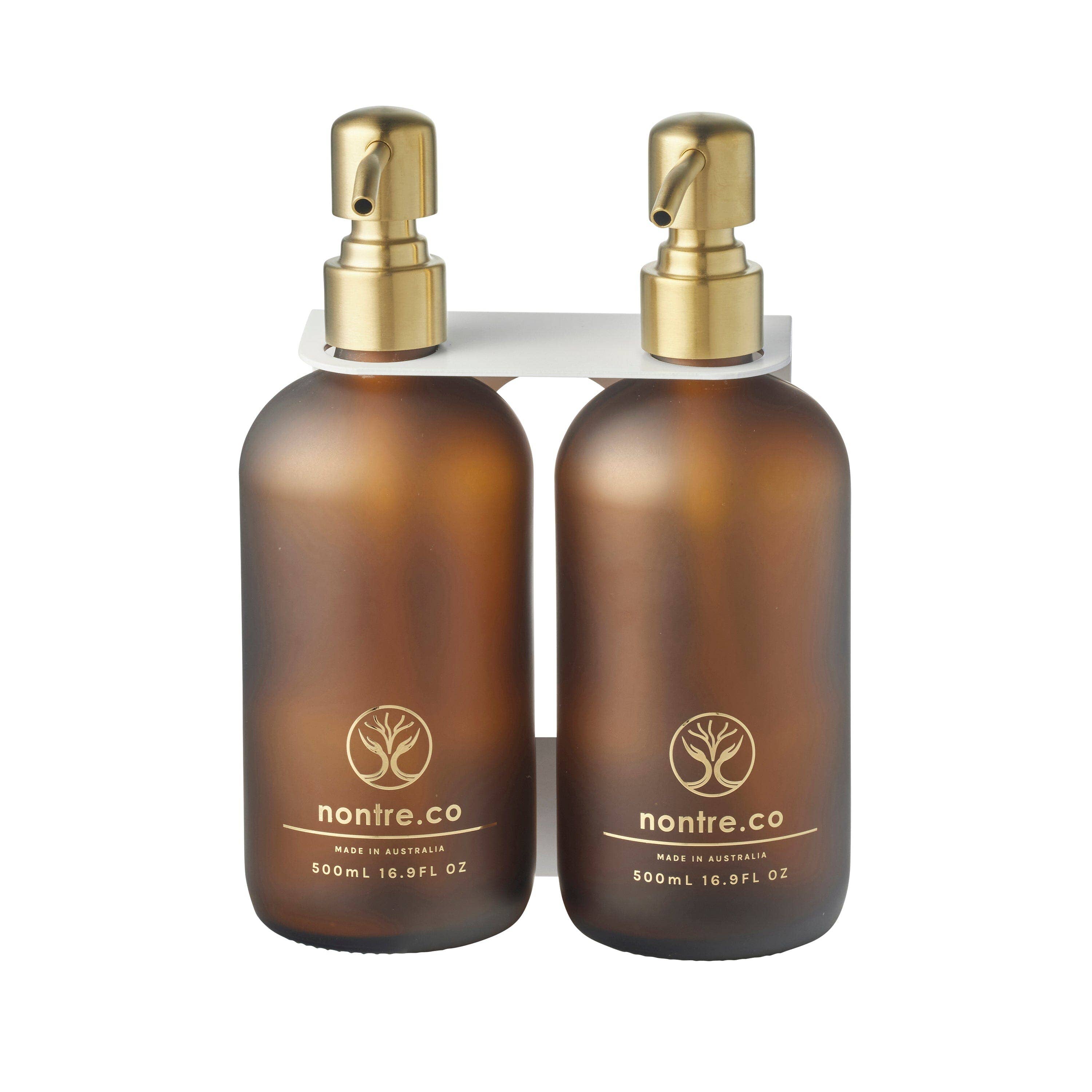 nontre.co - Wholesale Wall-mounted shelf - Nontre Wall Double Bracket for Glass Bottle - Black/White7