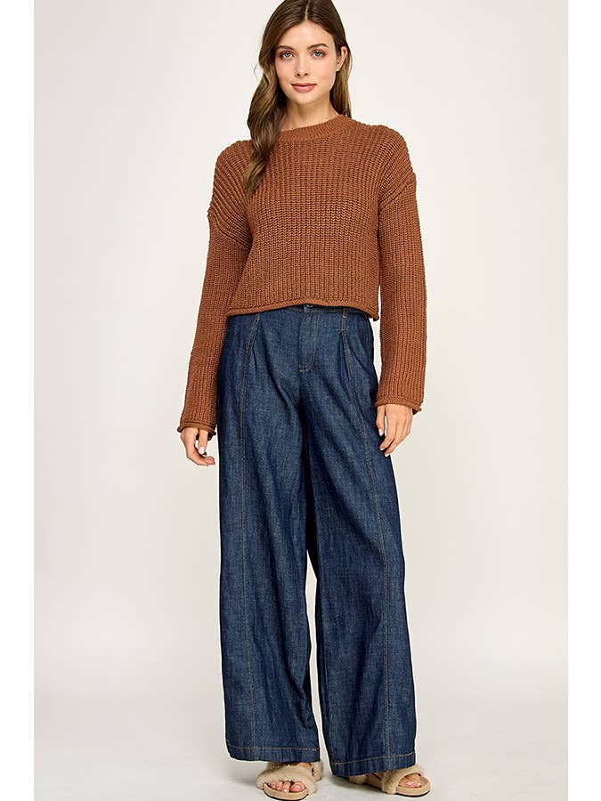 Miss Love - Wholesale Knit Sweater - Women's - WAFFLE KNIT SWEATER29