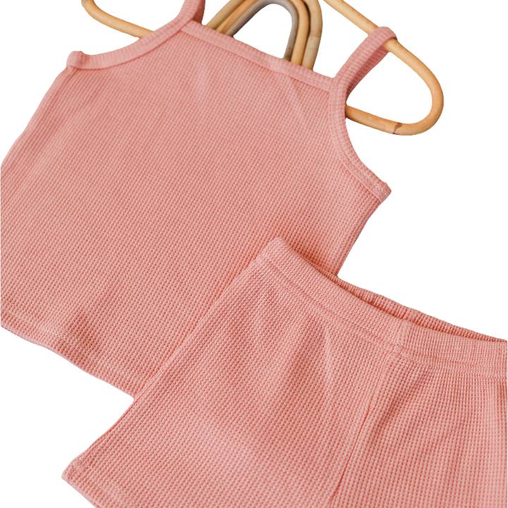 Olivia Tank Set | Zomer | Roze voor wholesale door ntrl co.