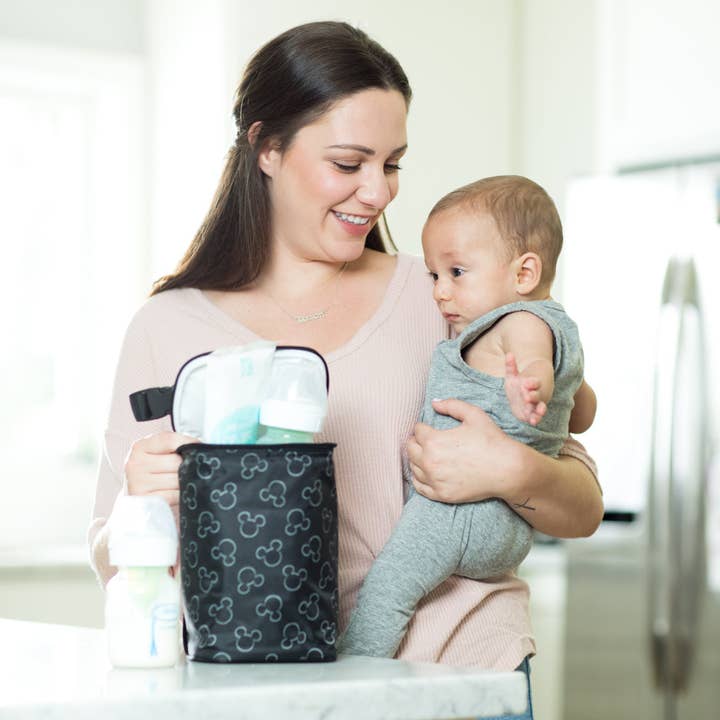 J.L. Childress - Wholesale Cooler/Cooler Bag - Disney Baby TwoCOOL Double Bottle Cooler, Mickey Black