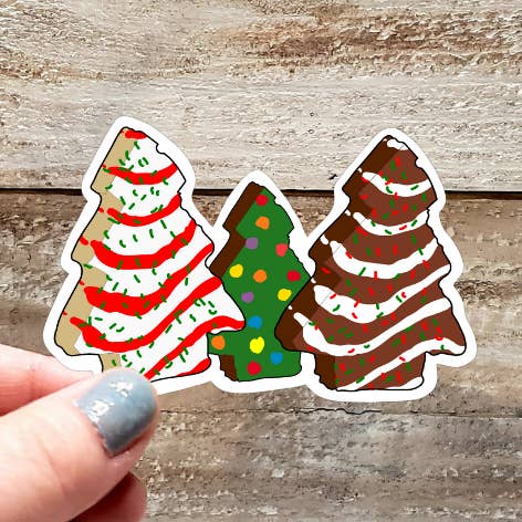 Autocollant Trio de Gâteaux d'Arbre pour la vente par Gearhart Design Co.