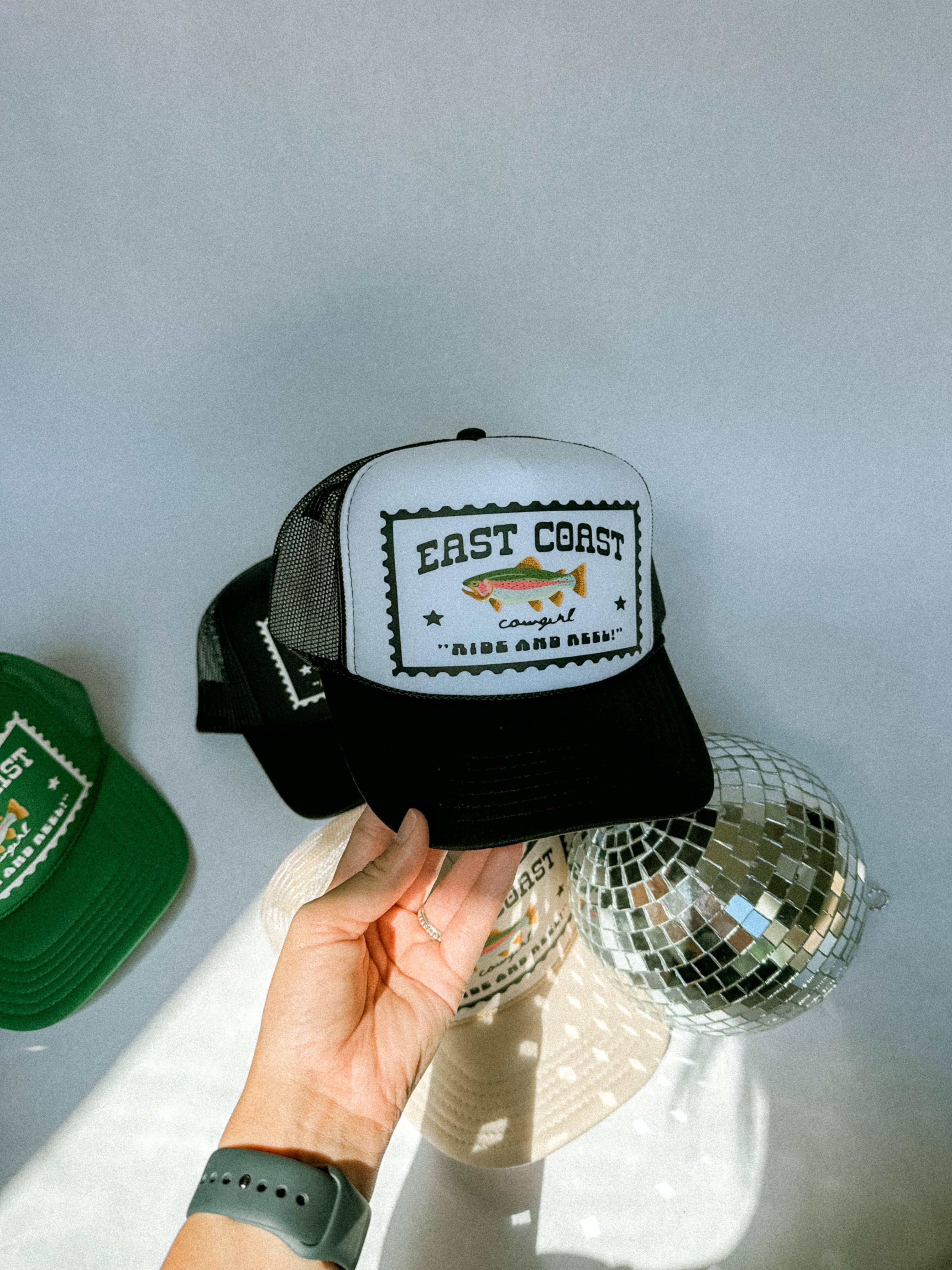 DigitalxCowgirl - Wholesale Trucker Hat - Women's - East Coast Cowgirl Trout Fishing Hat5