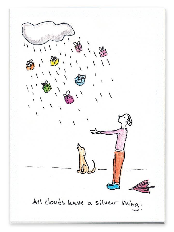 All Clouds Have a Silver Lining for wholesale by Rosie’s Wonders Connection Cards