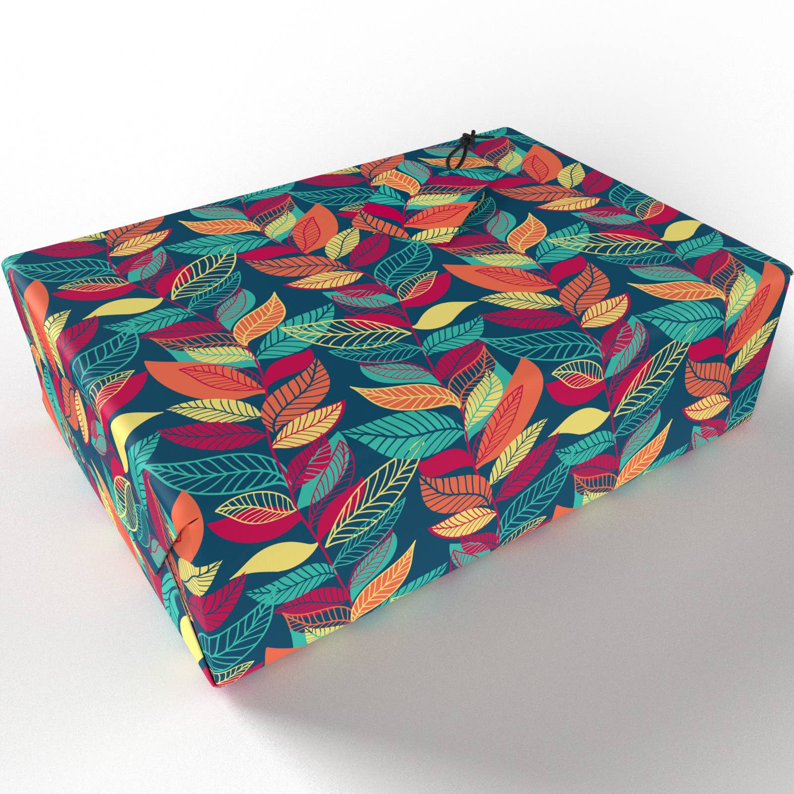 Re-wrapped - Wholesale Flat Wrap - Autumn Leaves Wrapping Paper • ECO Friendly • UK Made1
