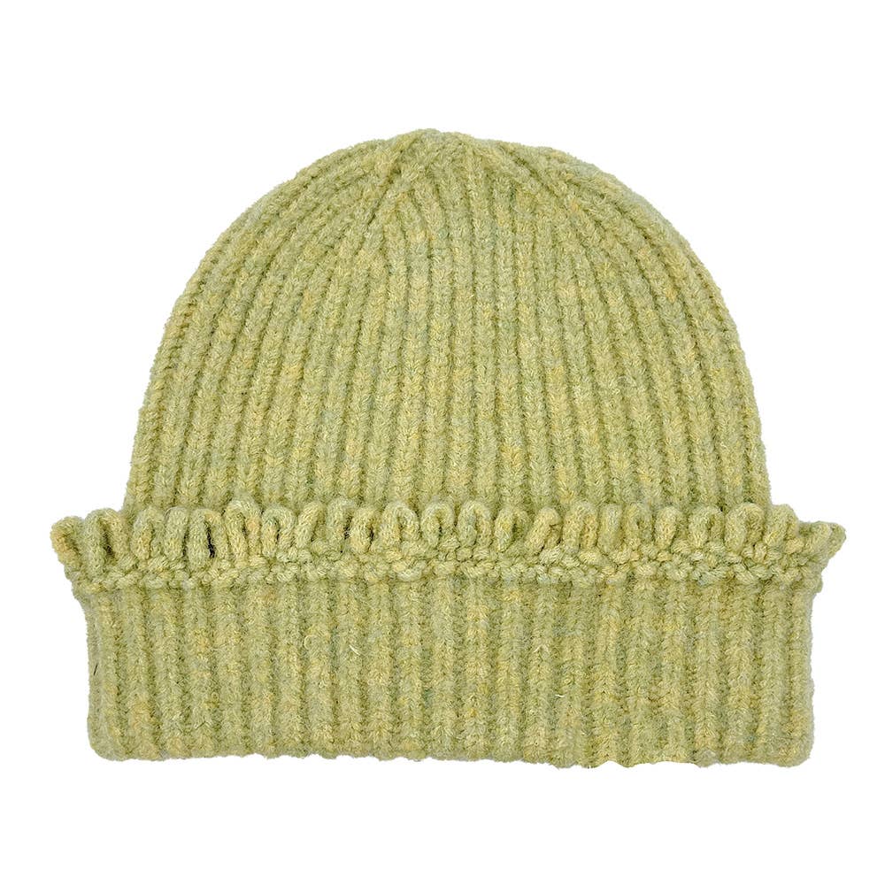 Sensibling Corp. - Wholesale Beanie - Women's - Chunky Ribbed Knit Loop Trim Winter Beanie Hat6