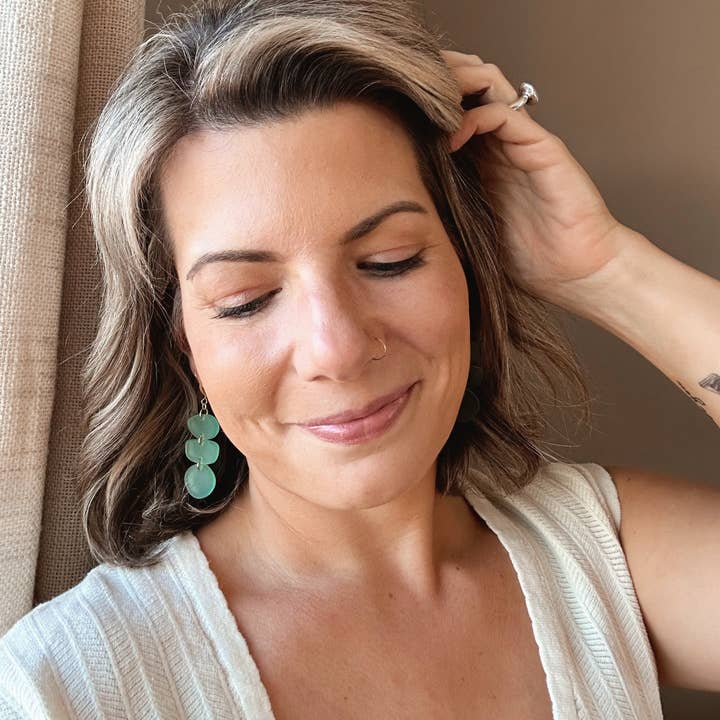 Wicket Goods - Wholesale Dangle Earrings - Pebbles | Sea Glass