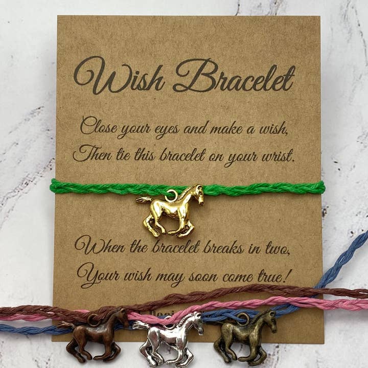 KL Design Works - Wholesale Charm/dangle bracelet - Wish Bracelet - Horse