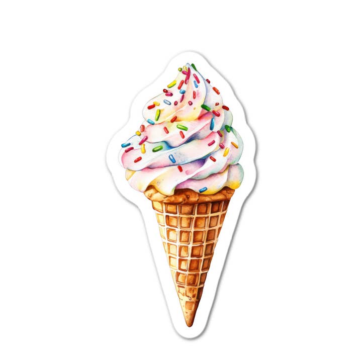 Stick-It Expressions - Wholesale Phone & Laptop Stickers - Sprinkle Cone Sticker