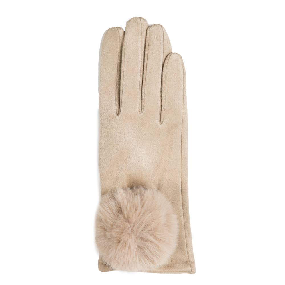Top It Off - Wholesale Gloves - Women's - Mariah Glove with Oversized Pom Pom -Warm & Chic - Winter 20256