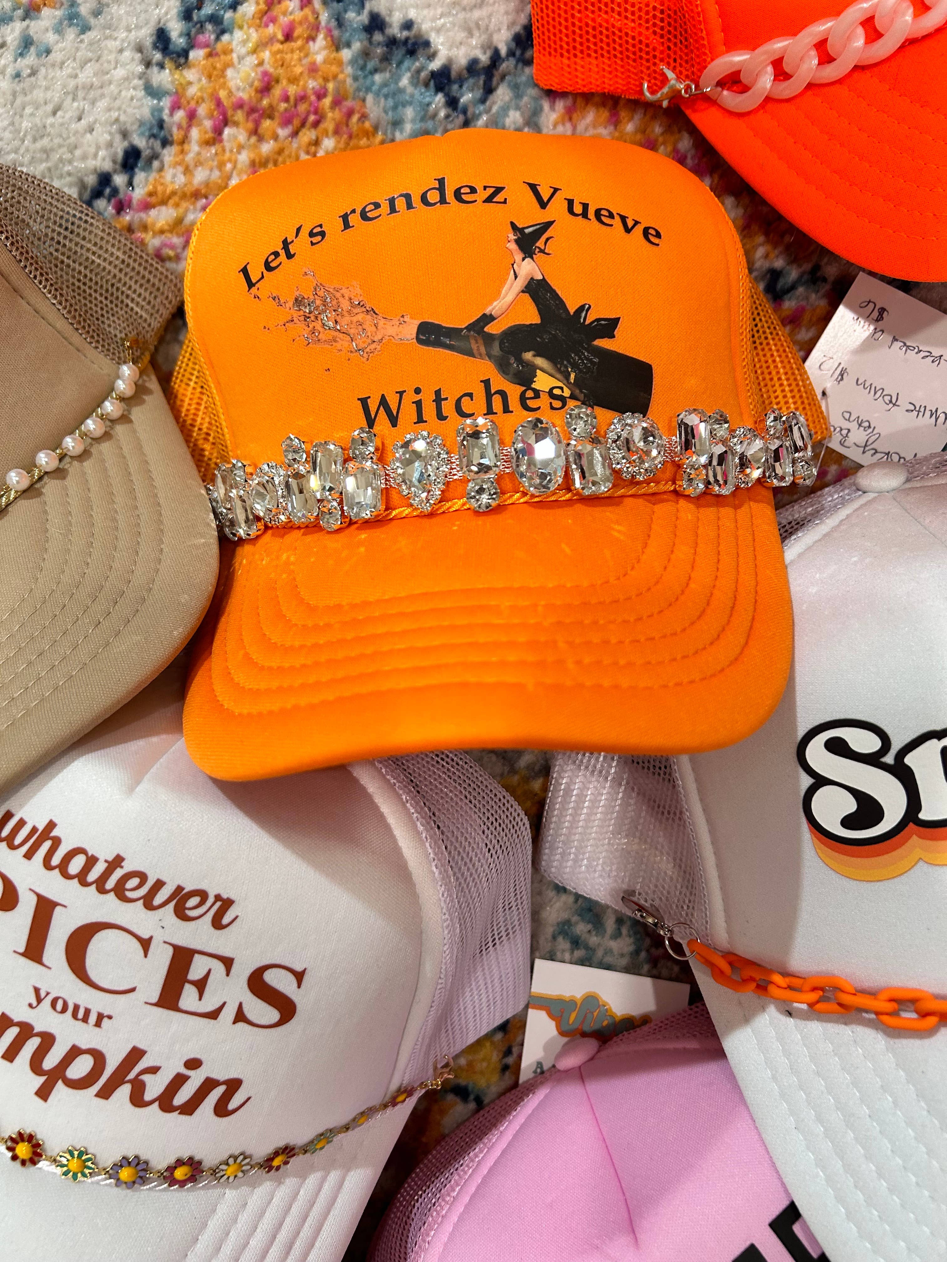 Vibes Hat Company - Vente Accessoire pour chapeau – femme - Chaîne de camionneur Jumbo en strass | Chapeau et bijoux | Scintillant |4