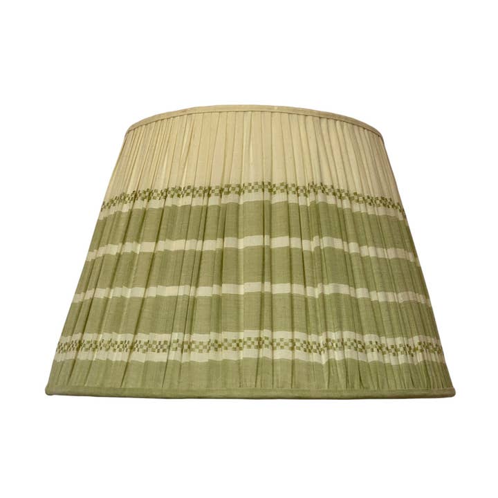 Assam Green Cotton Lampshade for wholesale by Samarkand Design