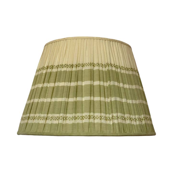 Assam Green Cotton Lampshade for wholesale by Samarkand Design