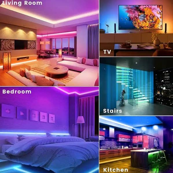 Krediz - Wholesale String lights - LED Strip Lights 16 Feet RGB LED Lights with Remote3