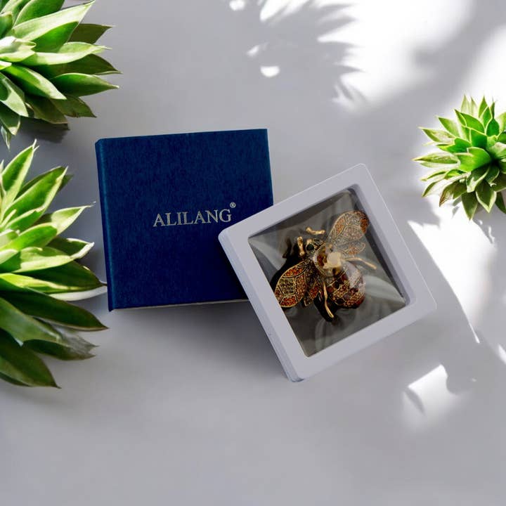 AK Brand – wholesale Brooch – Bee Brooch Pin Rhinestone Insect Flower Jewelry38