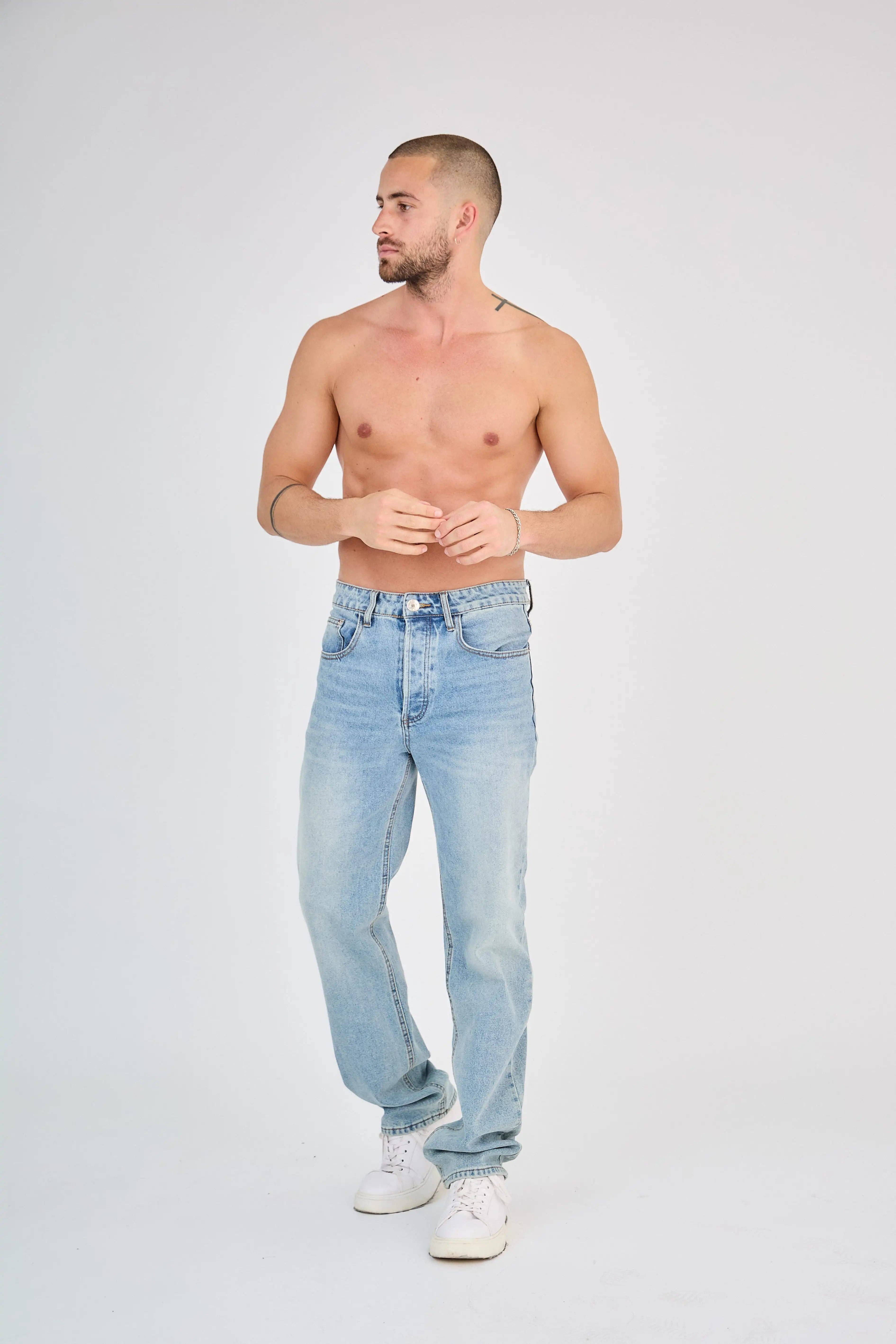 TOP MONDAY - Wholesale Jeans - Men's - Jean Light Blue Classic0