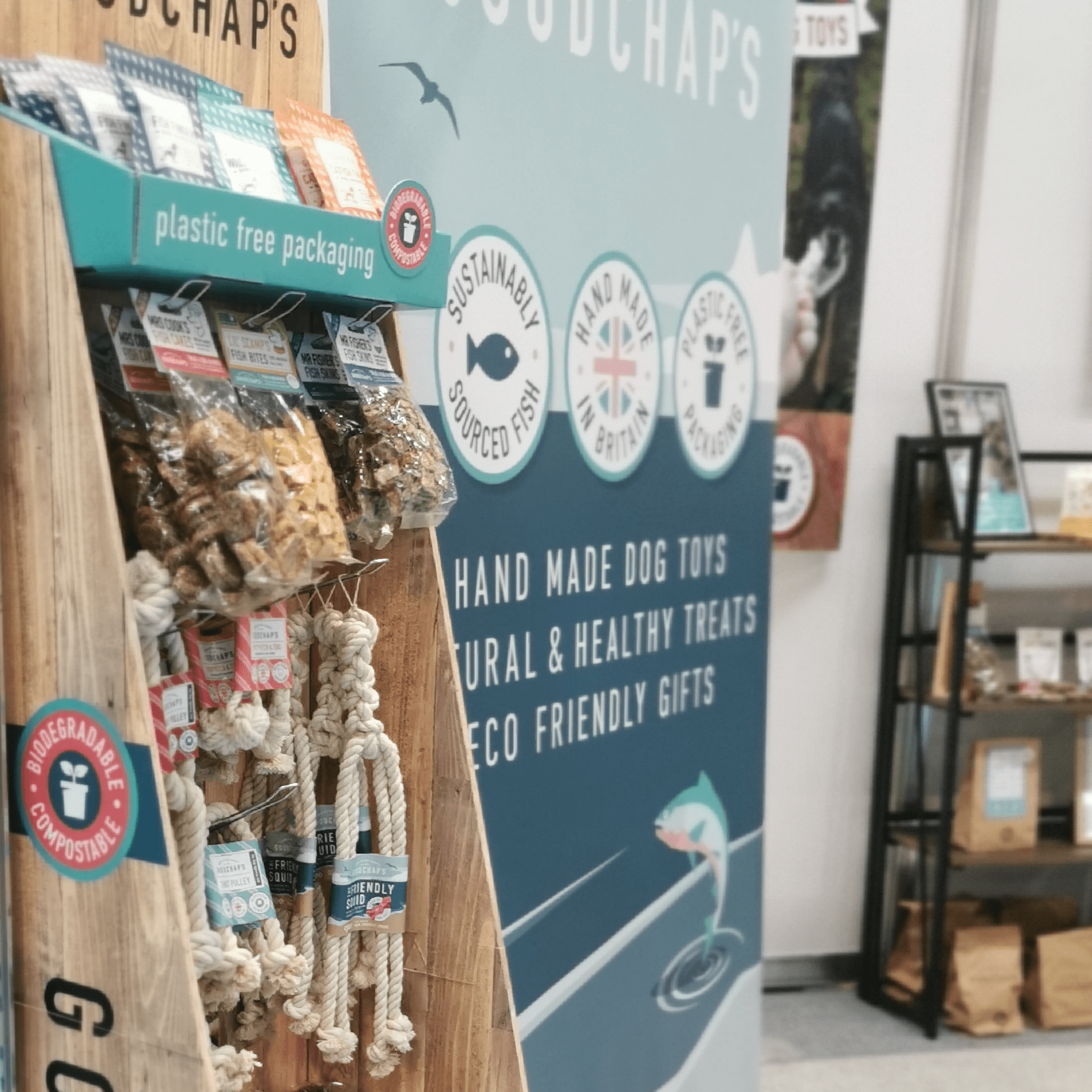 Goodchap's – wholesale Retailer display – Pets – Floor Standing Display Unit (Unfilled) | Goodchap's Dog FSDU7