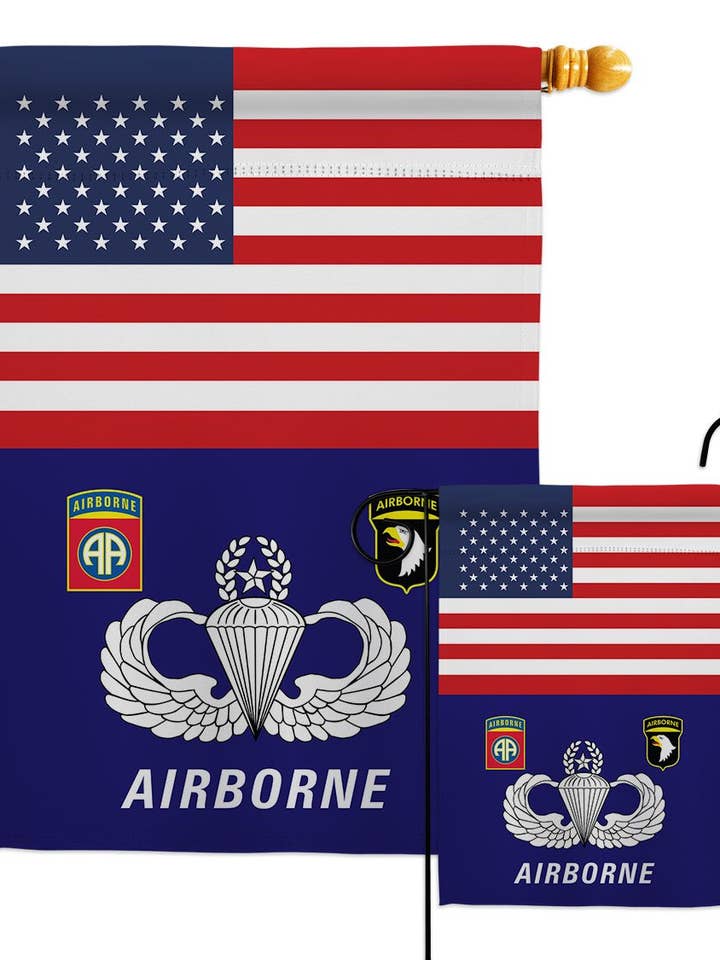 Flag Us Airborne Army Usa Old Glory Armed Forces Day Garden for wholesale by Two Group Flag Co