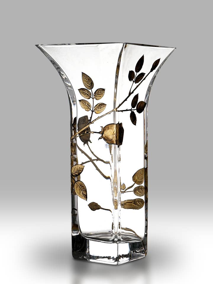 Für immer Rose - Gold - 22,5 cm Ausgestellt für den Großhandel von Nobile Glassware Ltd.