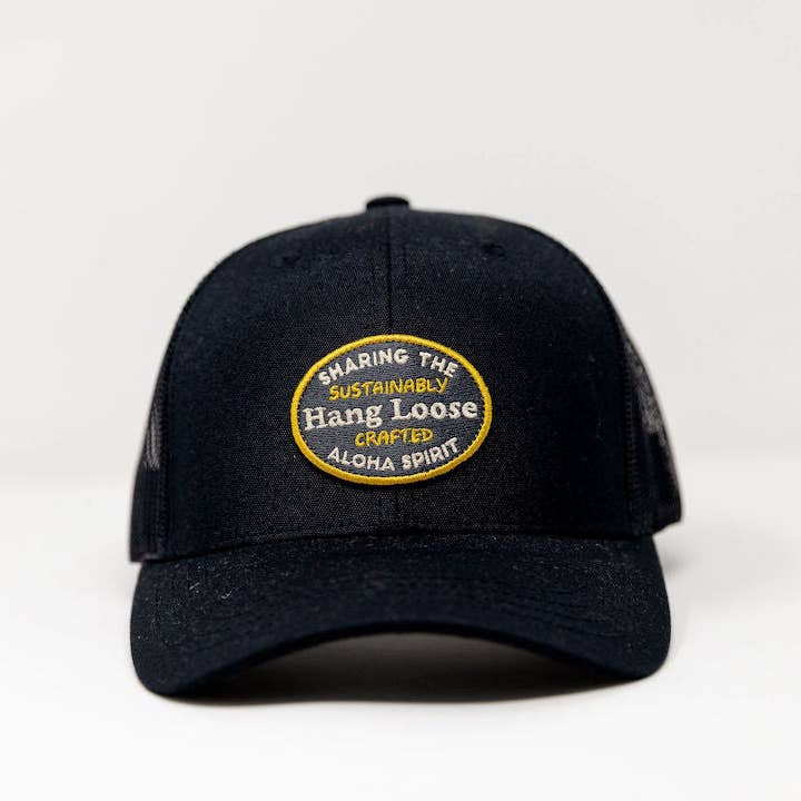 Hang Loose - Wholesale Baseball Cap - Unisex - Crafted Cap - Black