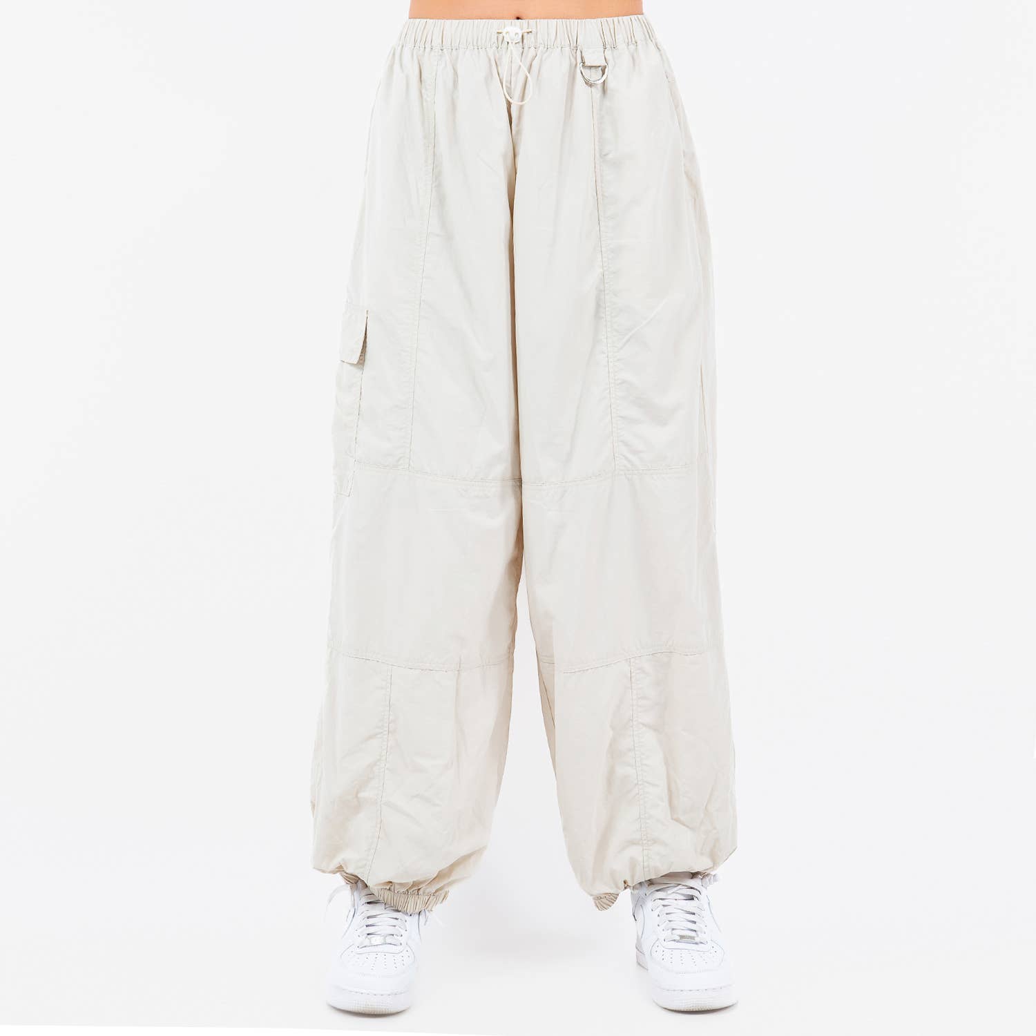 American Bazi - Wholesale Lounge Sweatpants/Joggers - Women's - HIGH WAIST NYLON BALLOON CARGO JOGGERS - RJJ30585NY5