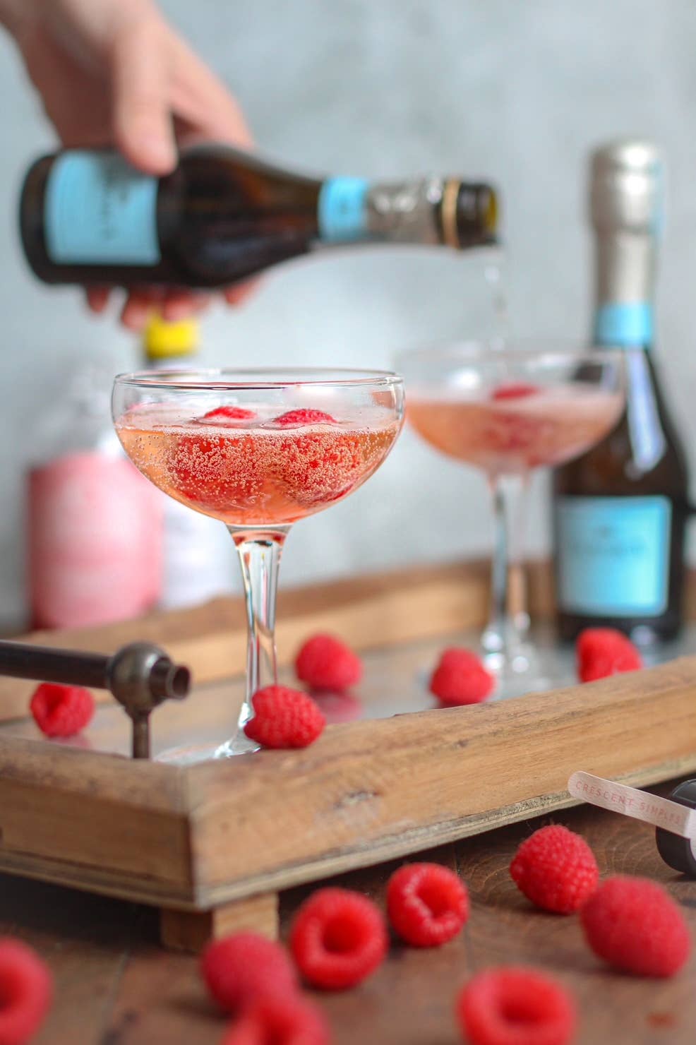 Crescent Simples - Wholesale Cocktail Mix/Syrup - Raspberry Rose Simple Syrup2