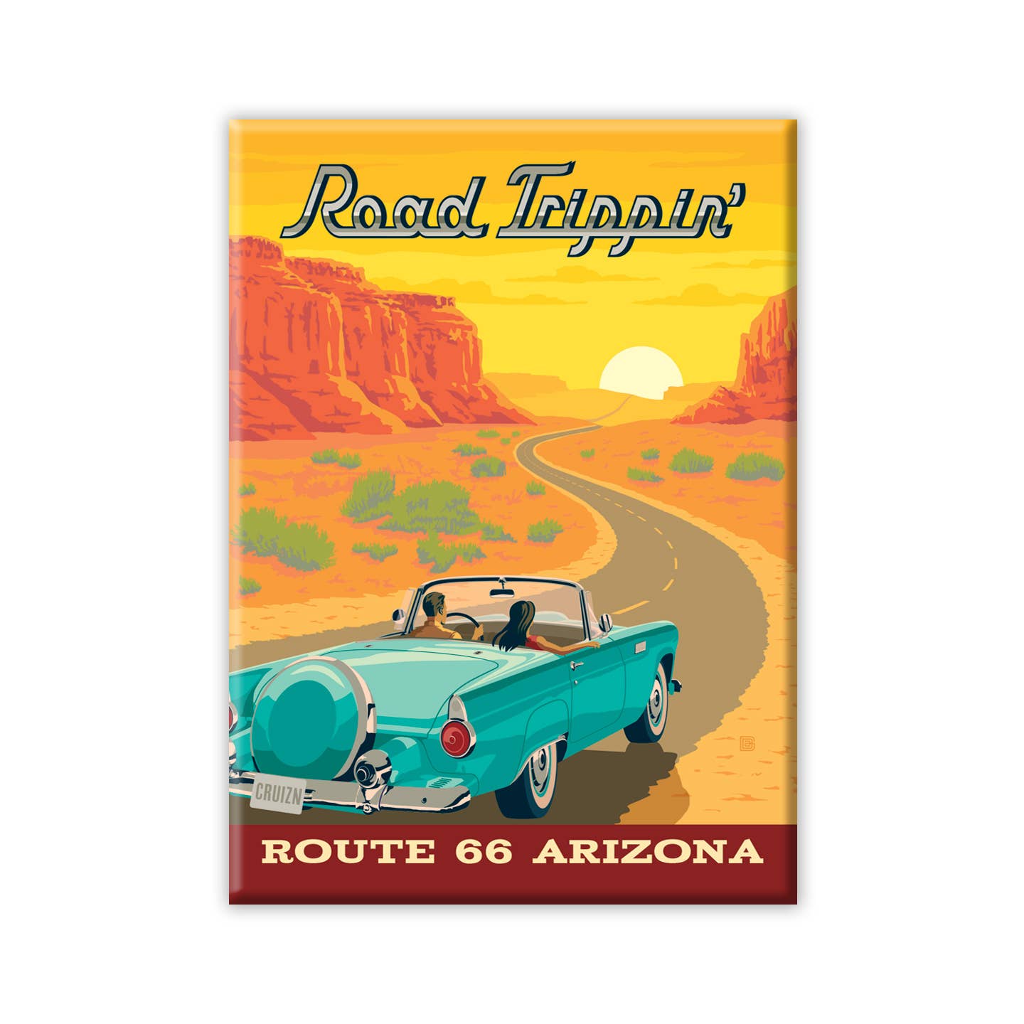 Tourist Courts - Wholesale Magnet - Route 66 Arizona Metal Magnet0